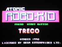 une photo d'Ã©cran de Atomic Robo-Kid sur Sega Megadrive